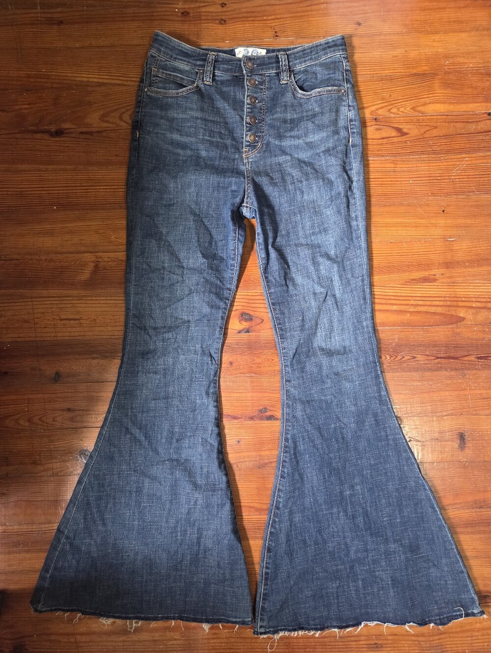 We The Free High Waisted Flare Jeans - Picture 4 of 8
